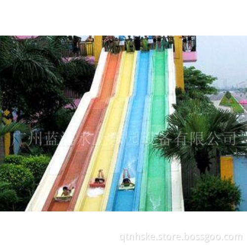 Rainbow Kid Outdoor Water Slides 4 Lines , Holiday Water A